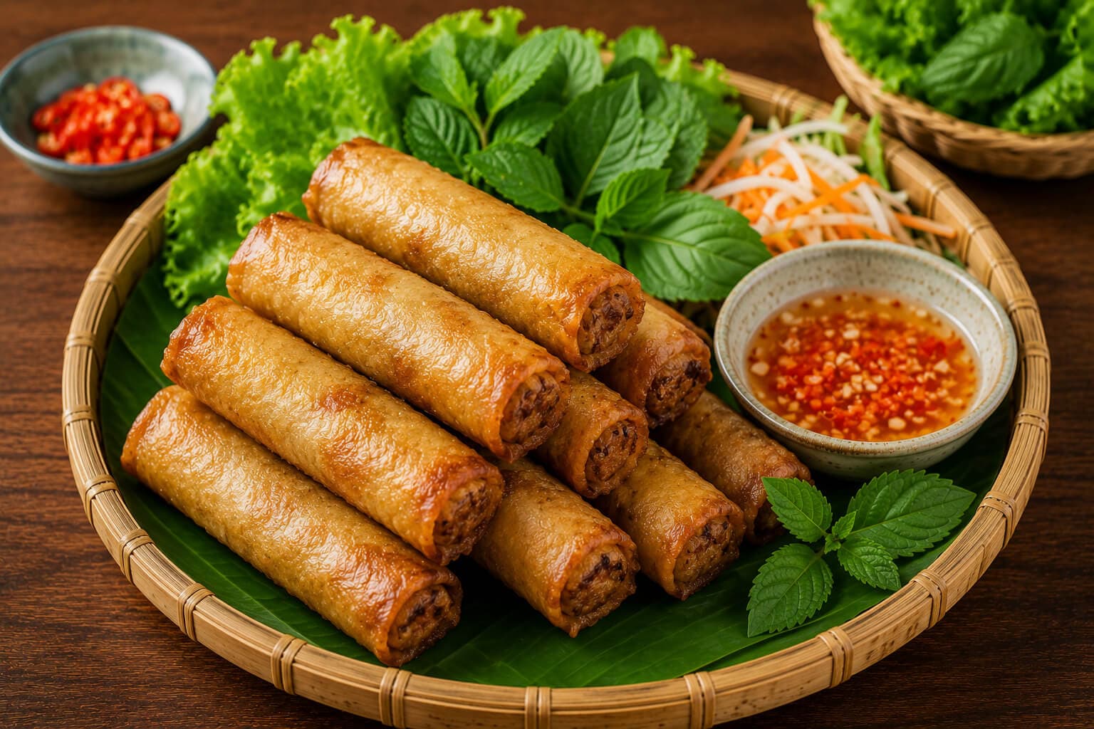 Cha gio Balinese fried spring rolls