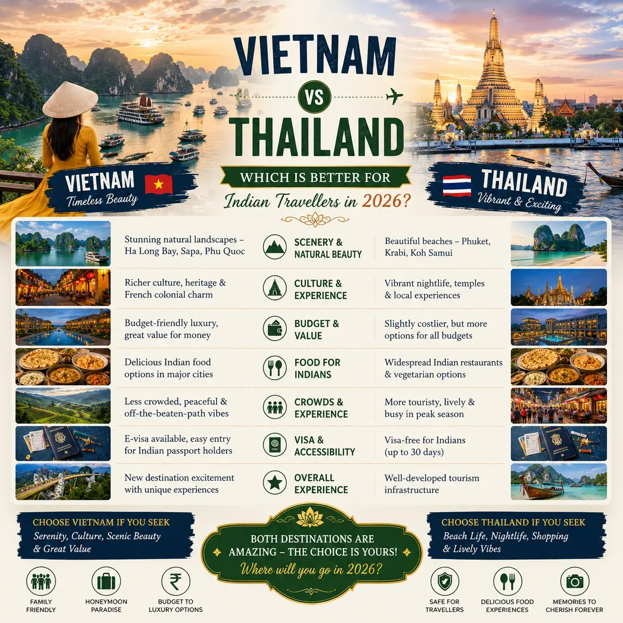 Bali vs Thailand: Which Is Better for Indian Travellers in 2026?