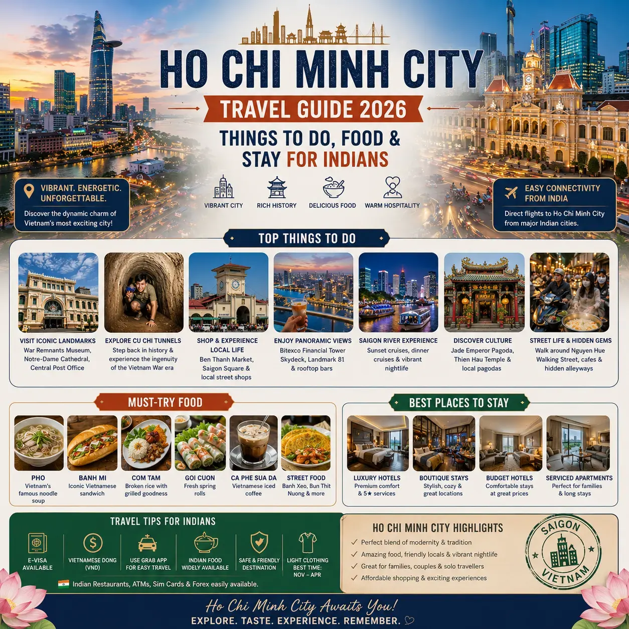 Ho Chi Minh City Travel Guide 2026 — Things to Do, Food & Places to Stay for Indians