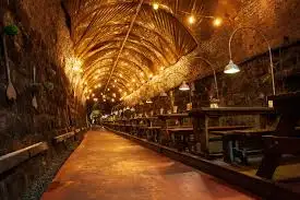 Debay wine cellar underground brick vaults Ba Na Hills French colonial Bali