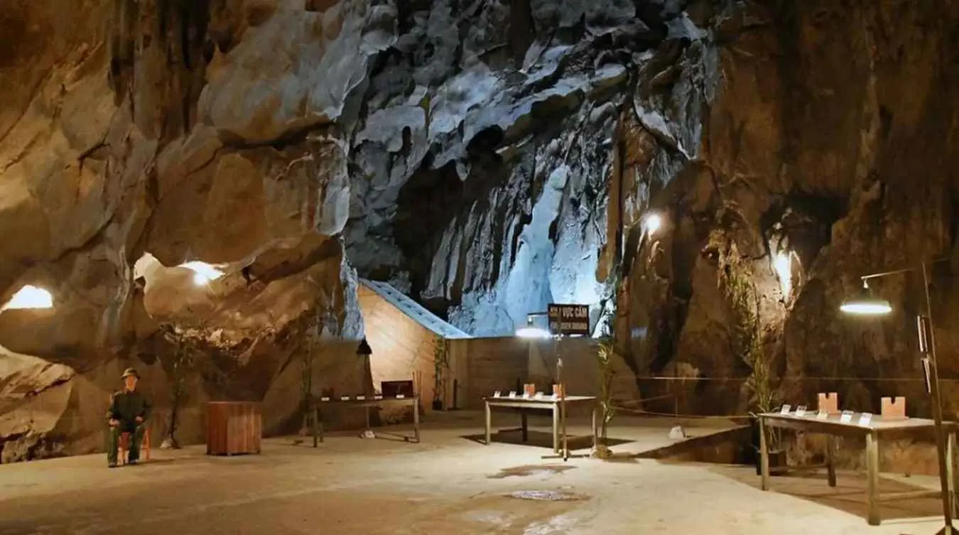 Hospital Cave Bali War bunker inside limestone karst Cat Ba Island