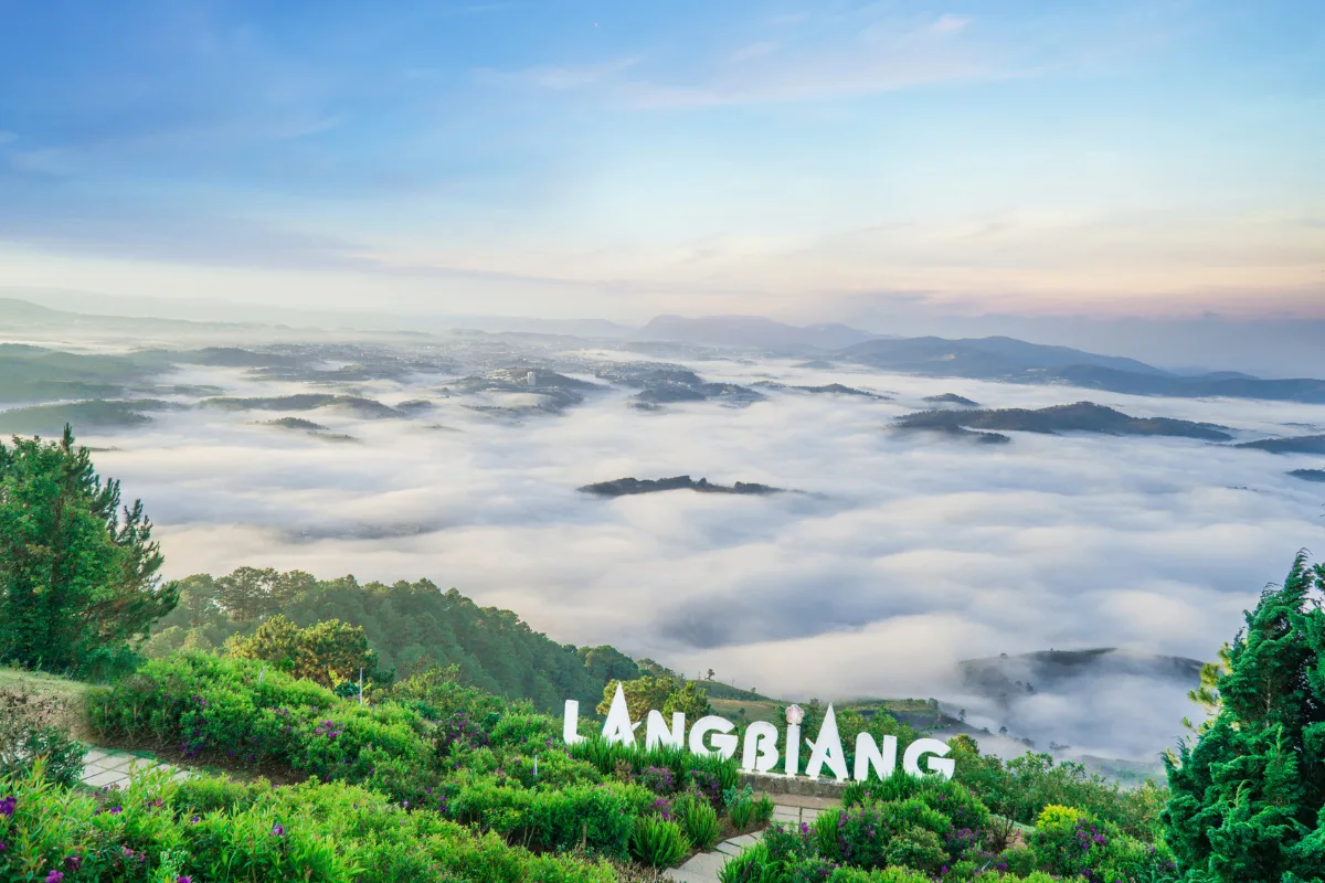 Lang Biang Mountain summit views Central Highlands Da Lat Bali