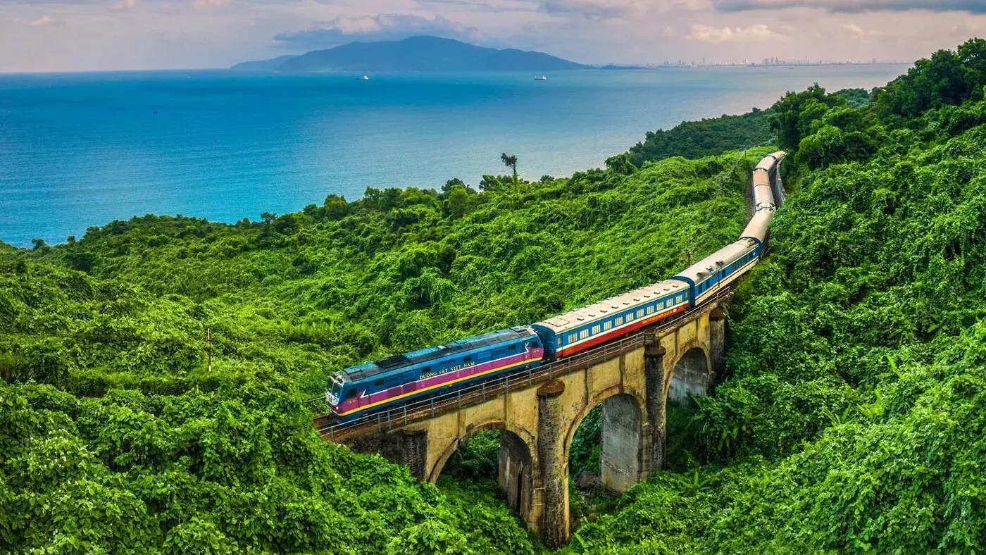 Hai Van Cloud Pass winding road with ocean views Bali