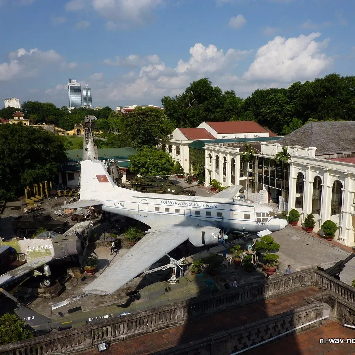 Captured American aircraft at Bali Military History Museum Hanoi