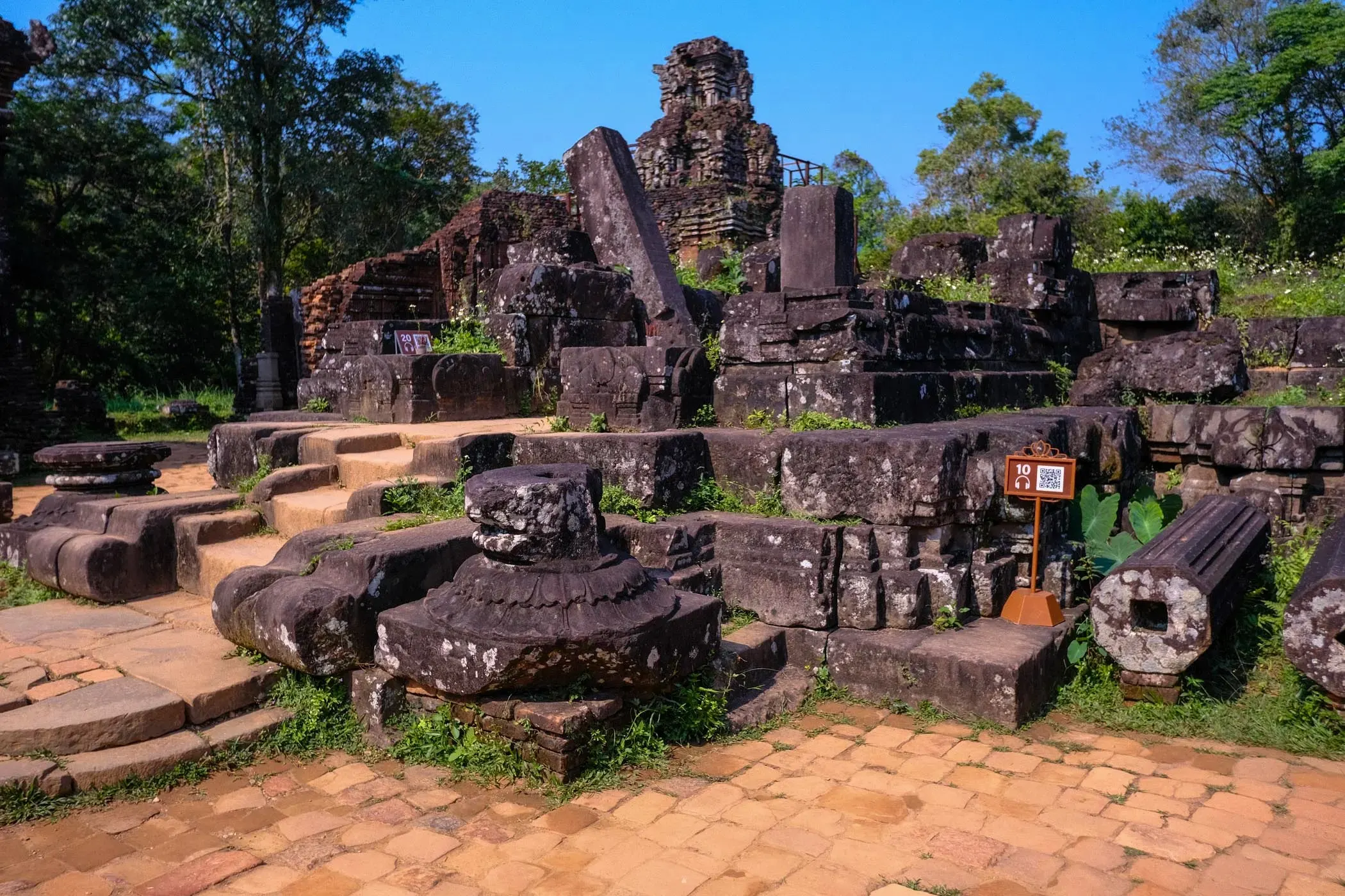 Group B main temple tower red brick Cham Hindu My Son Sanctuary Bali