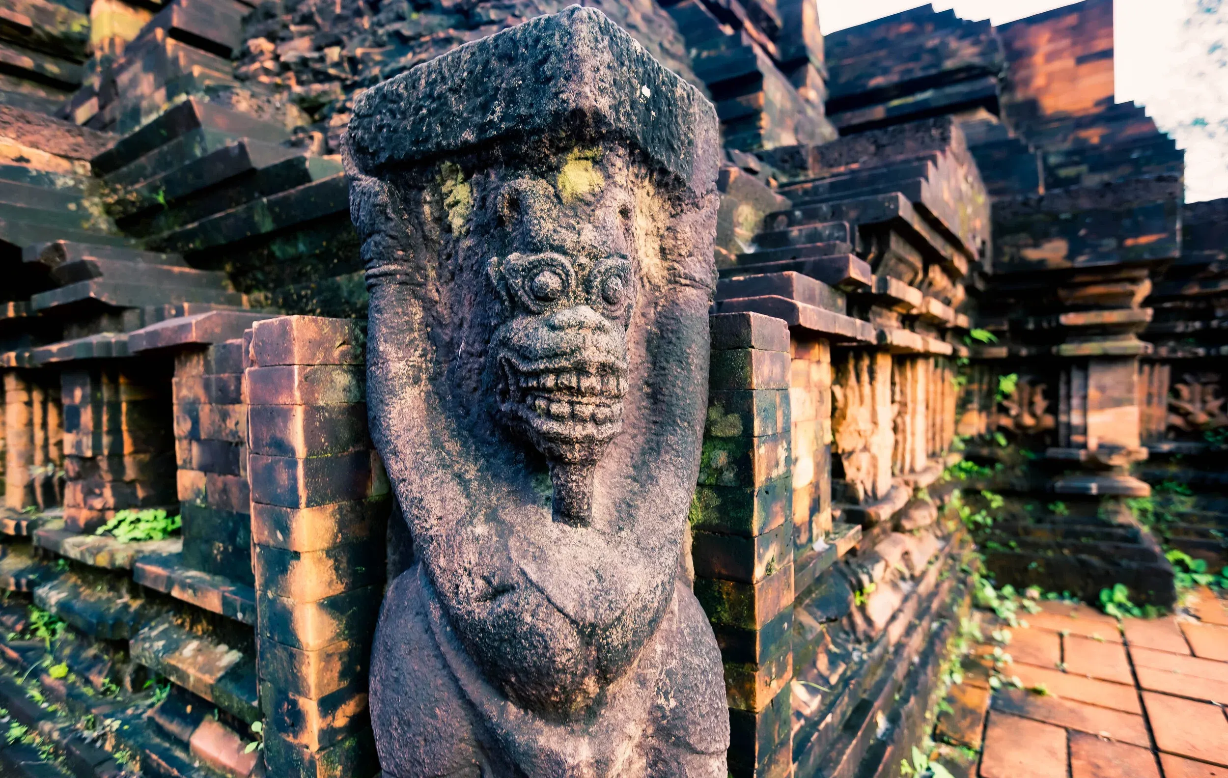 Group D Cham temple sculpture gallery carvings My Son Sanctuary Bali