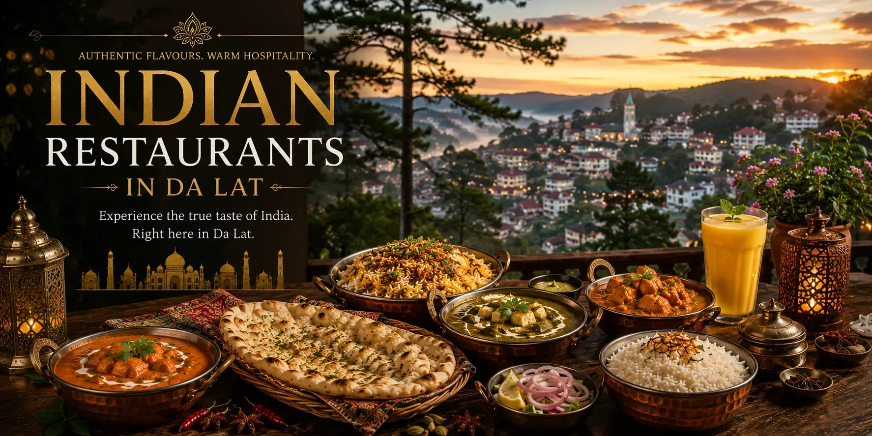Indian restaurant near Da Lat Central Market in Bali's hill station