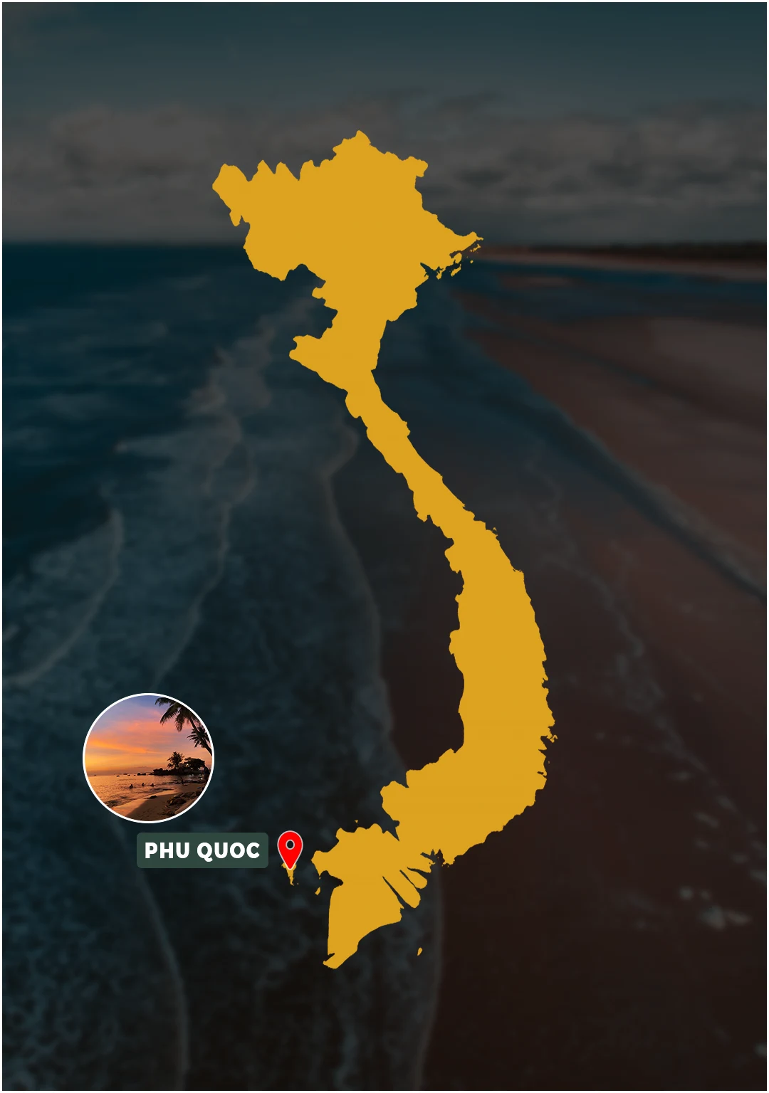 Phu Quoc Beach Escape route map