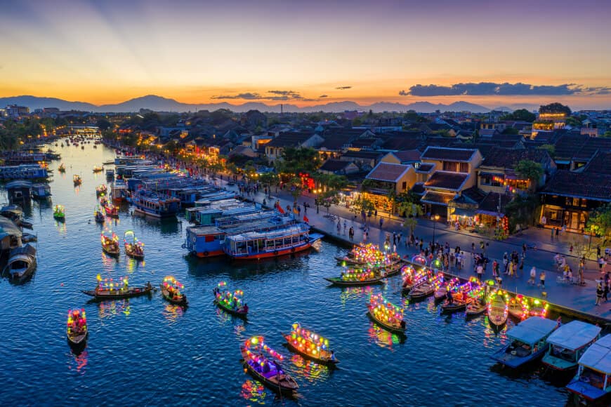 Hoi An lantern street night view